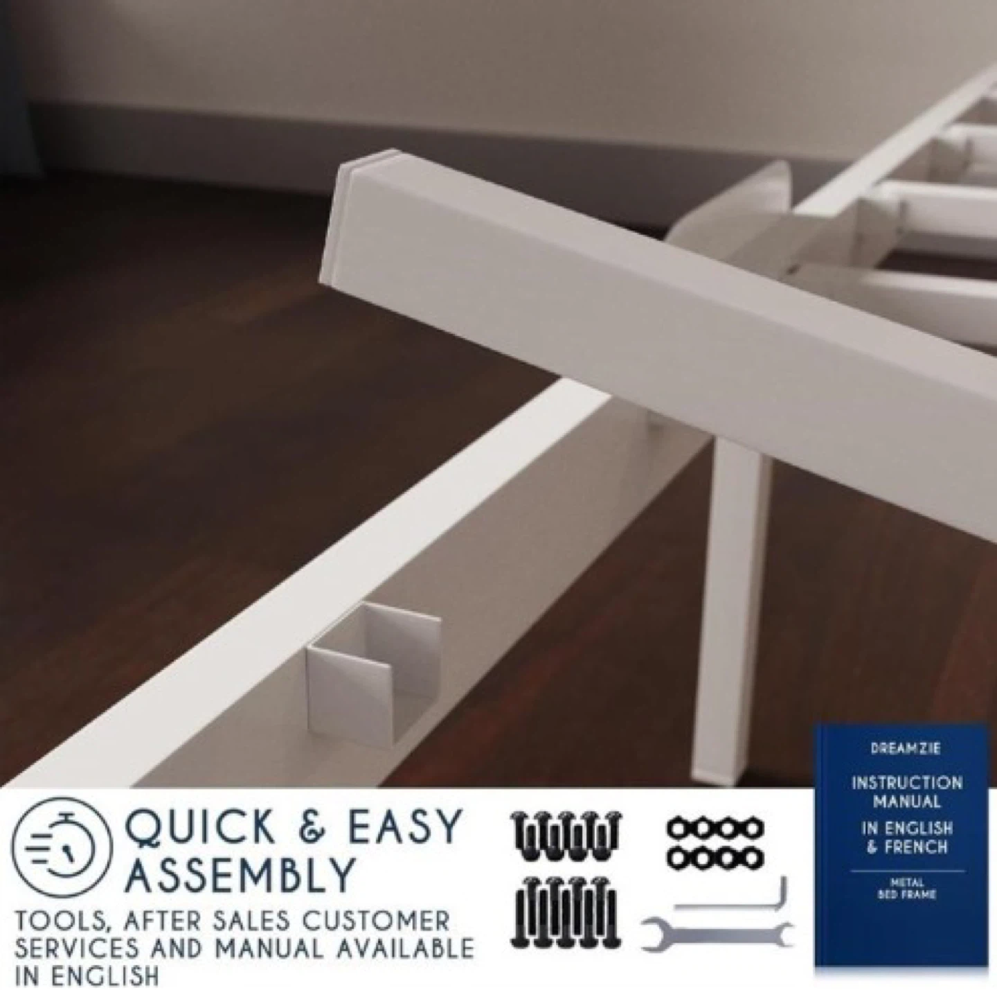 Dreamzie King Size Metal Bed Frame - photo 4