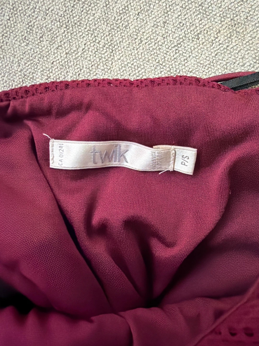 Twik Burgundy Dress - photo 2