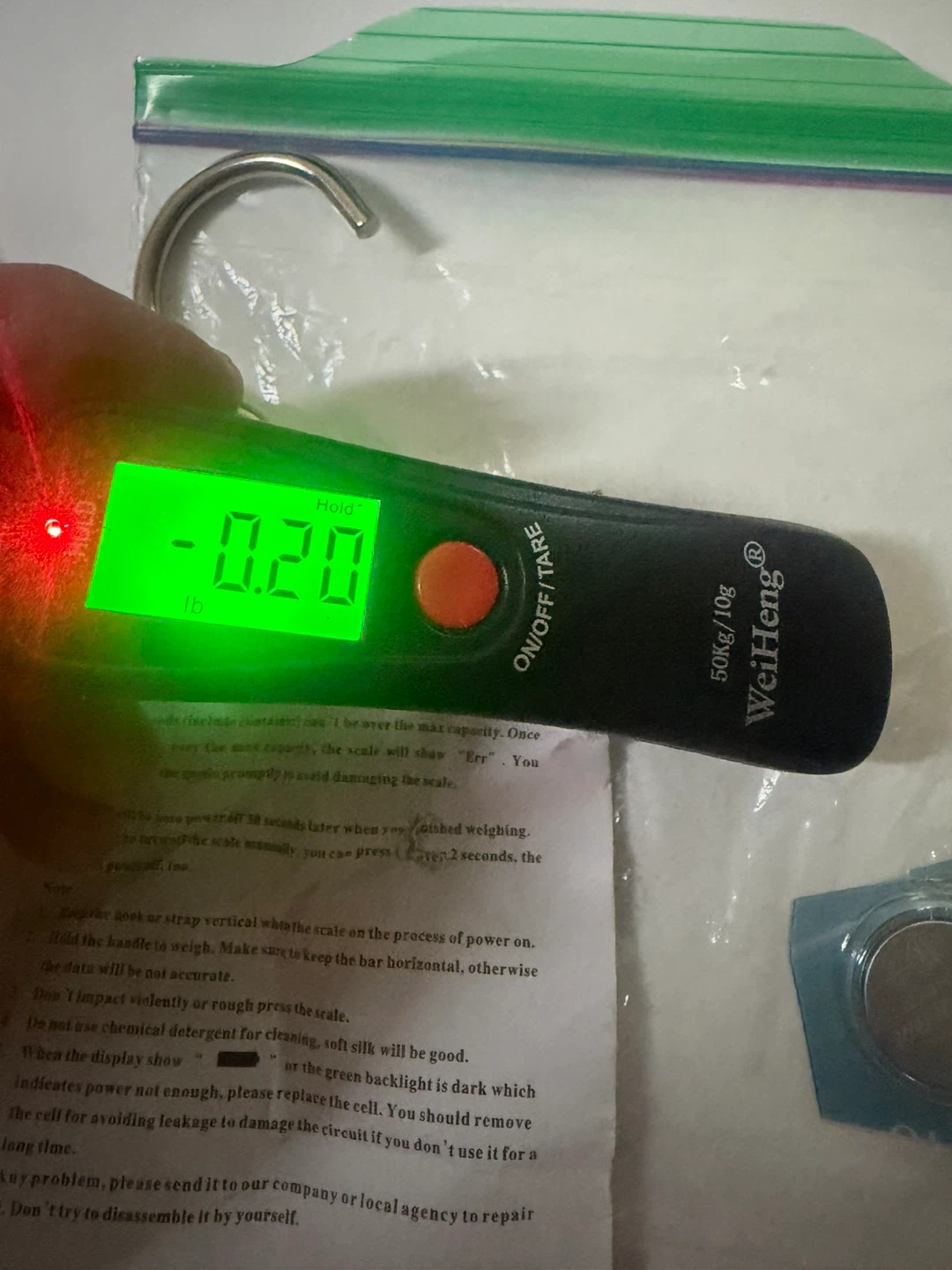 WeiHeng Digital Hanging Scale 50kg/10g - photo 2