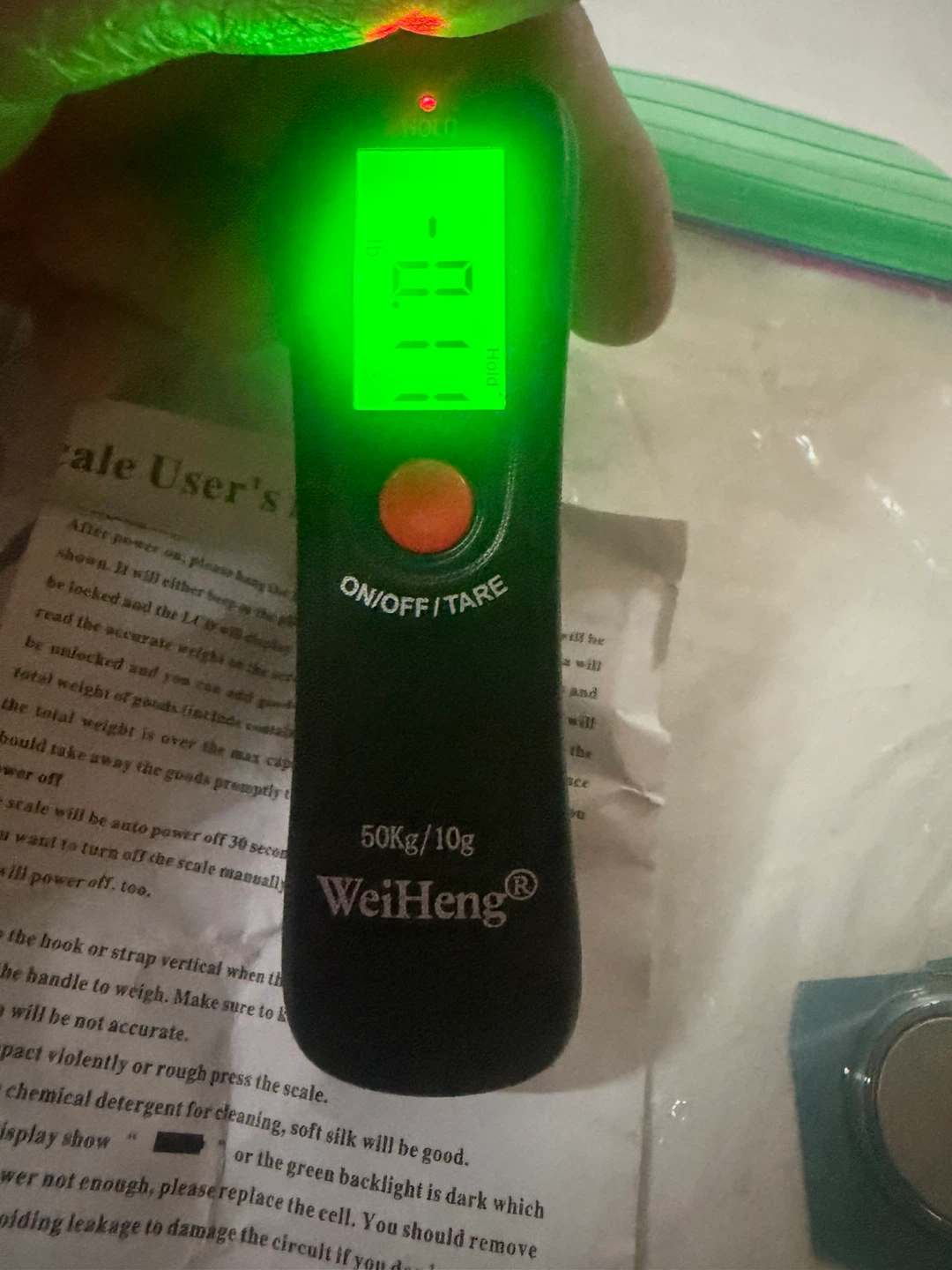 WeiHeng Digital Hanging Scale 50kg/10g - photo 3