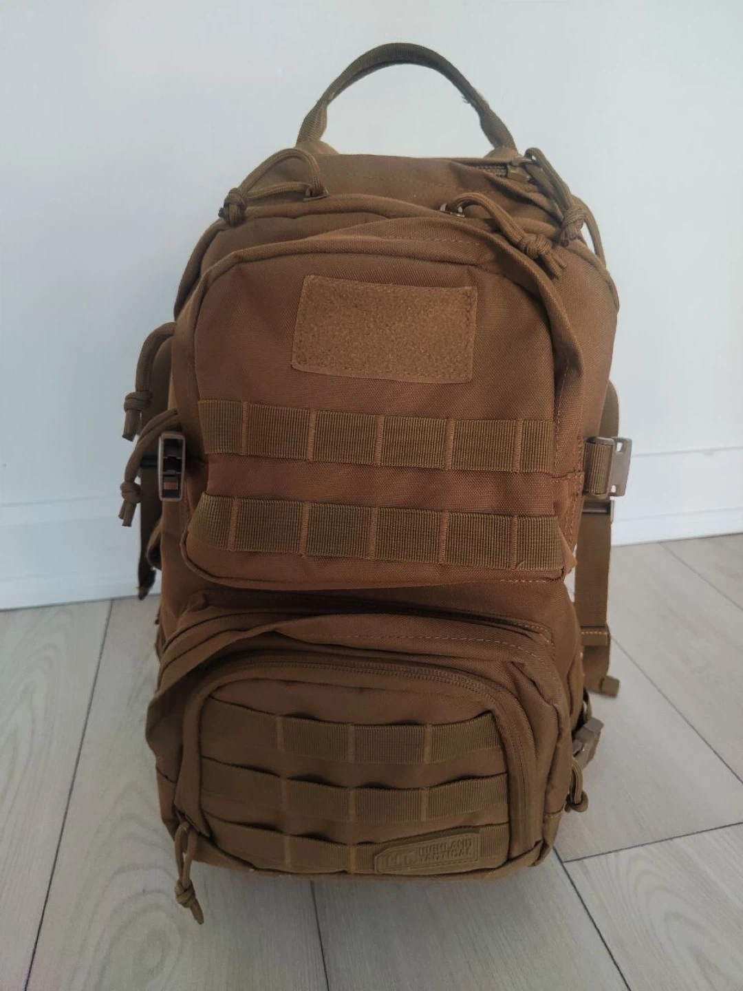 Highland Tactical backpack — coyote brown, MOLLE, good condition - photo 3