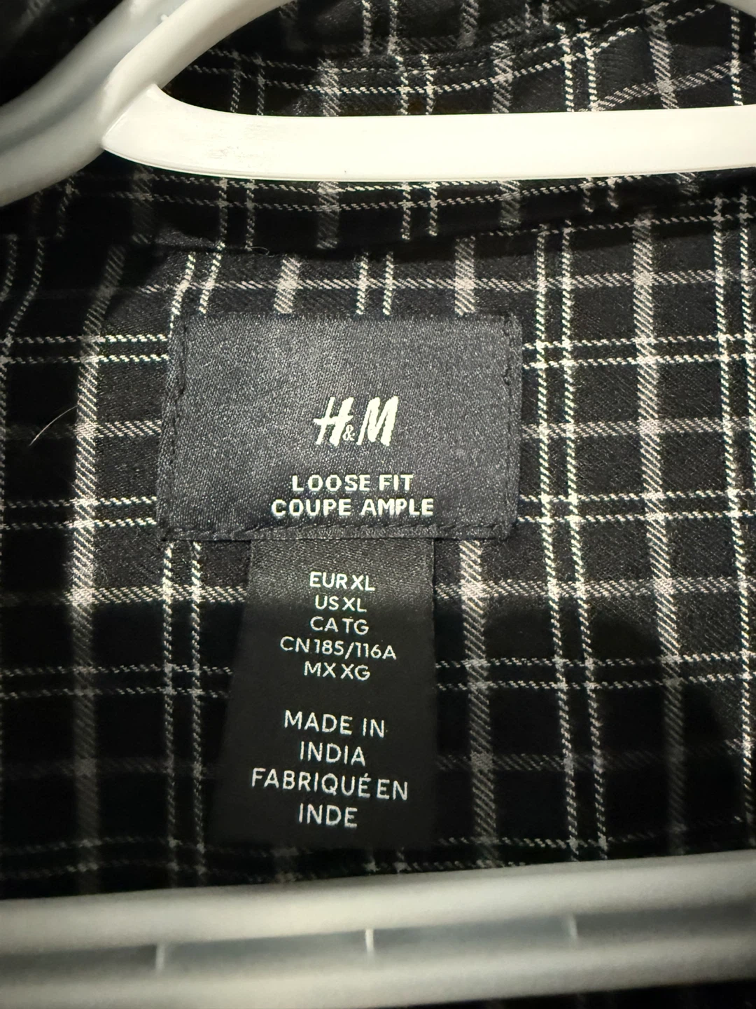 H&M Men's Plaid Loose Fit Shirt XL - photo 2