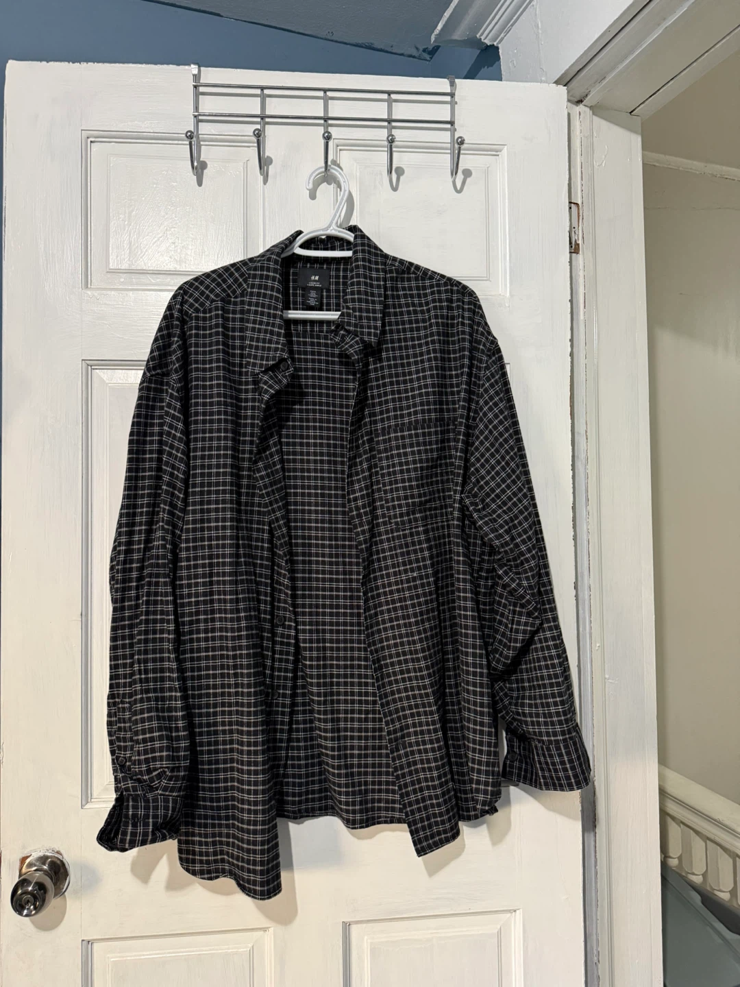H&M Men's Plaid Loose Fit Shirt XL - photo 3