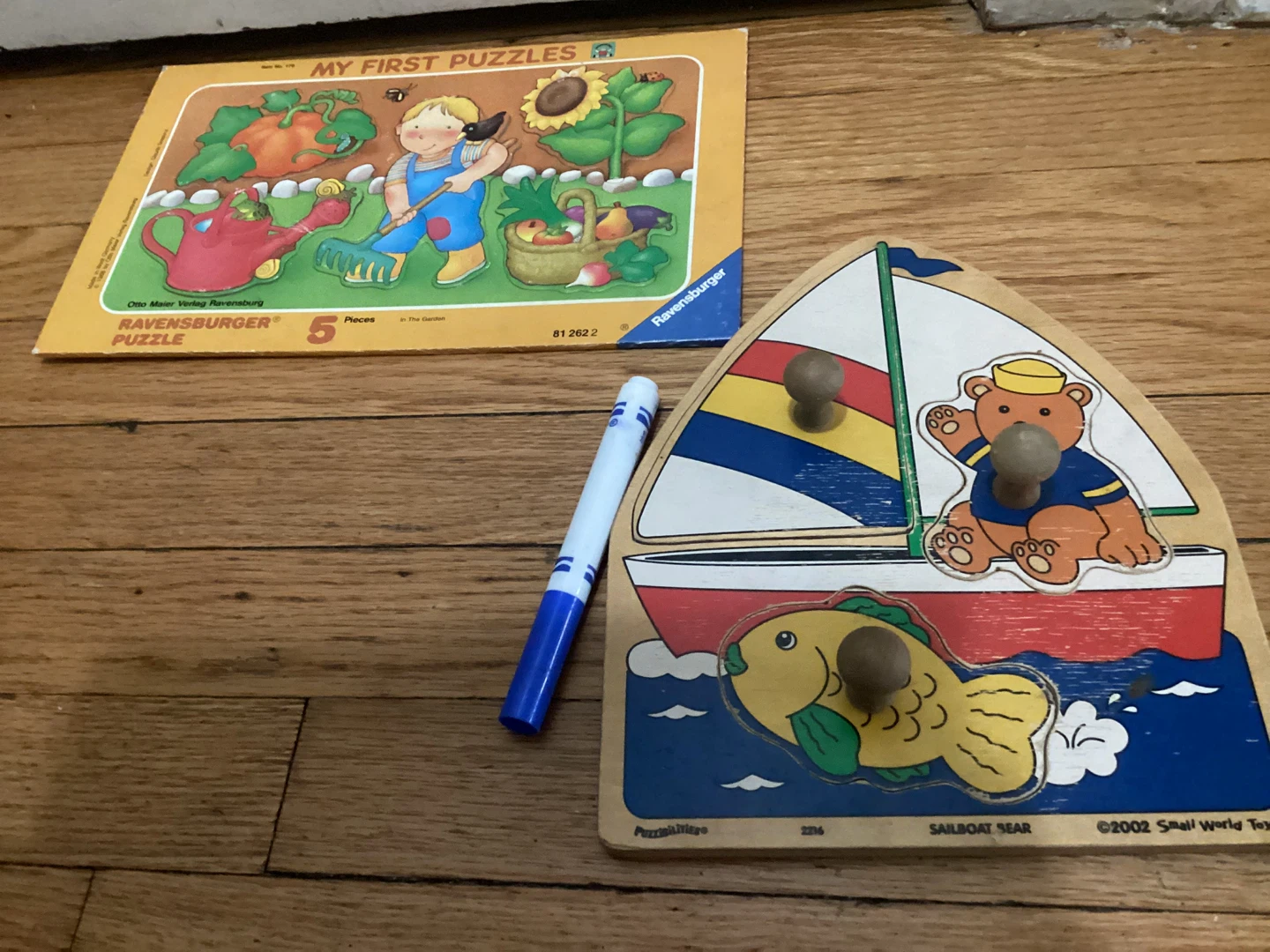 ⚽️ Vintage My First Puzzles - In The Garden & Sailboat Bear