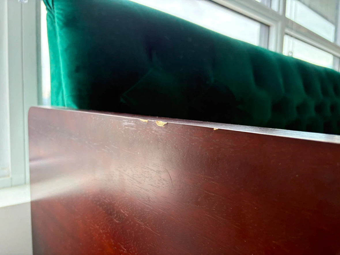 Green Velvet Sofa - 71 inches wide - photo 4