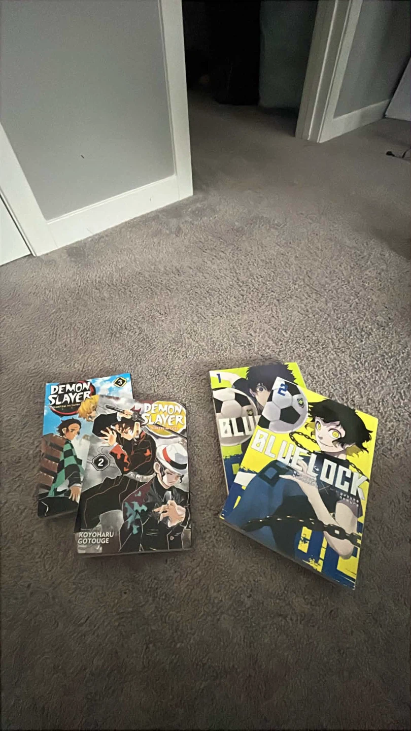 Demon Slayer and Blue Lock Manga