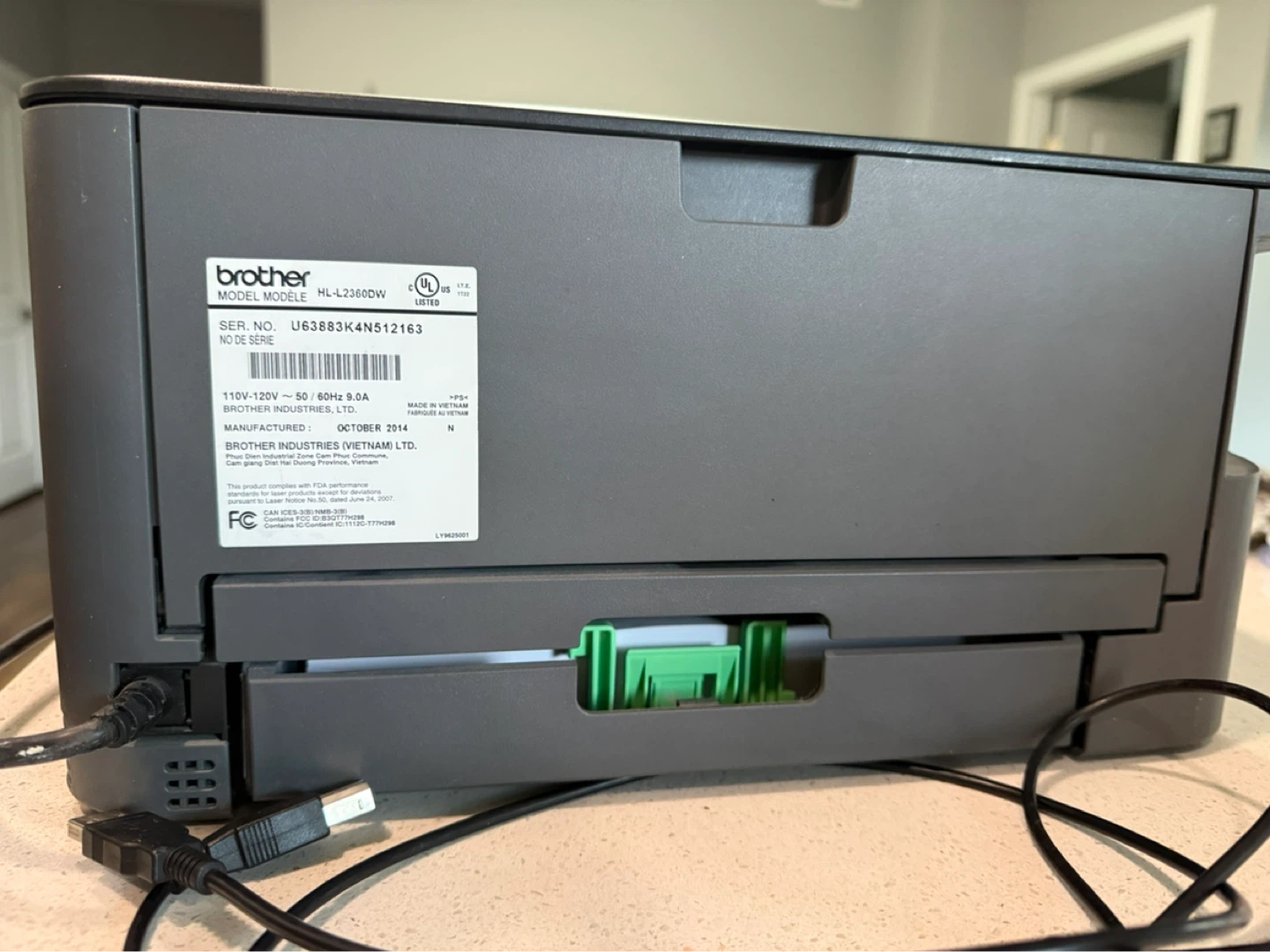 Brother HL-L2360DW Monochrome Laser Printer - photo 4