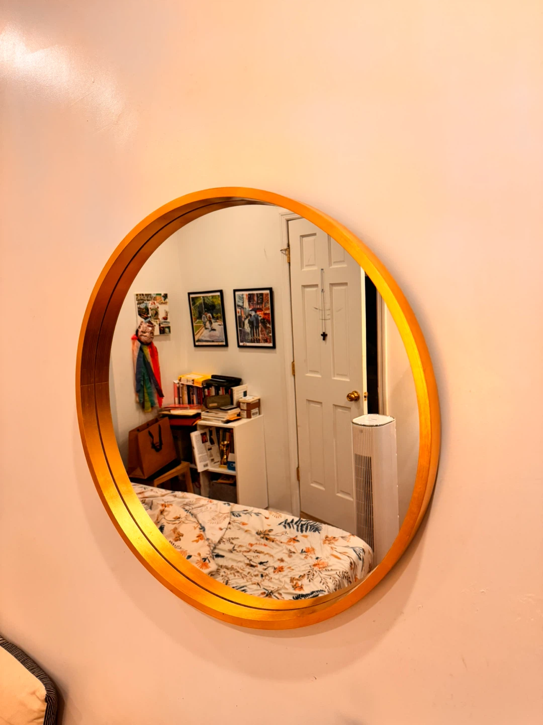Gold Round Wall Mirror