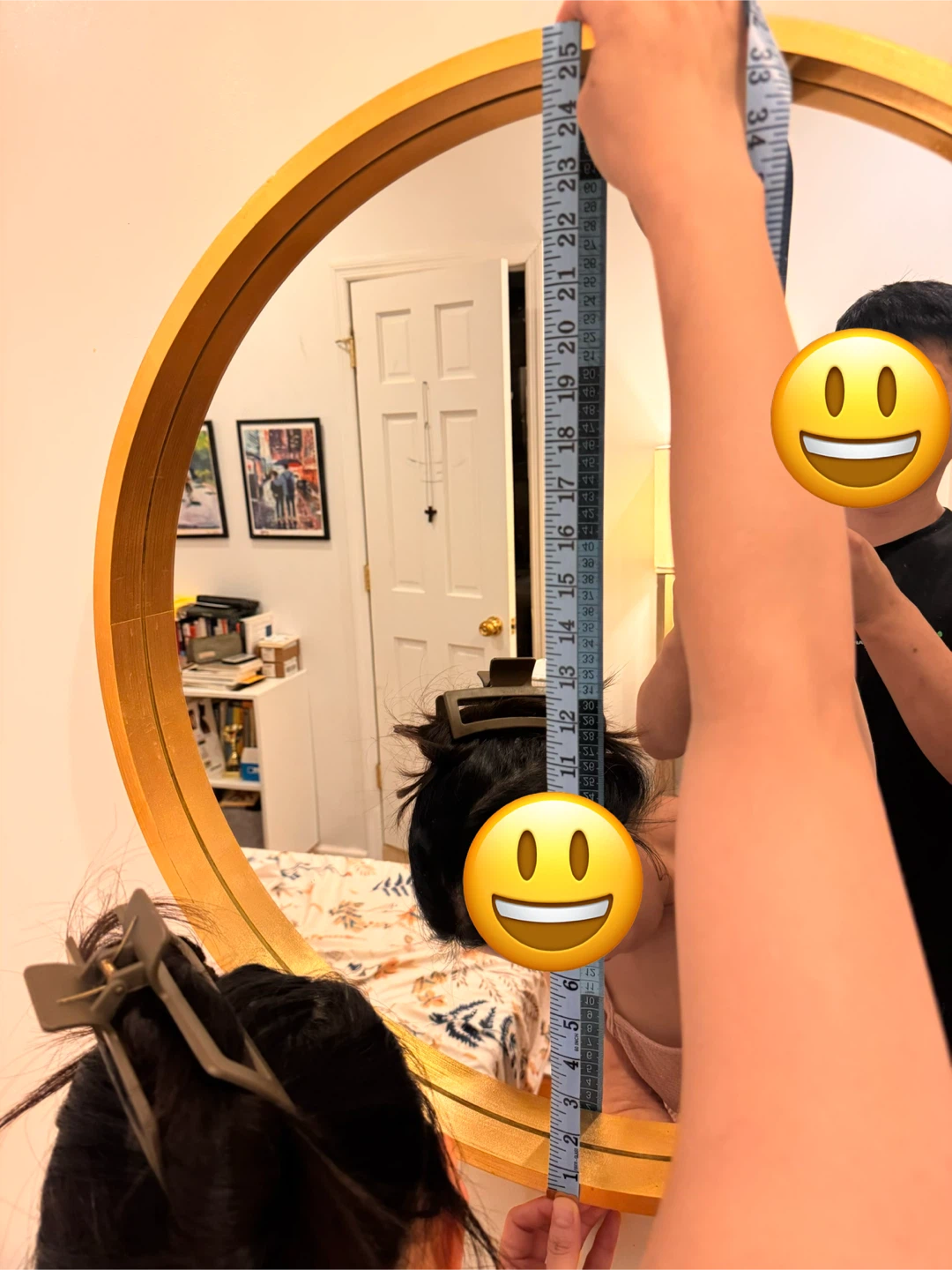 Gold Round Wall Mirror - photo 4