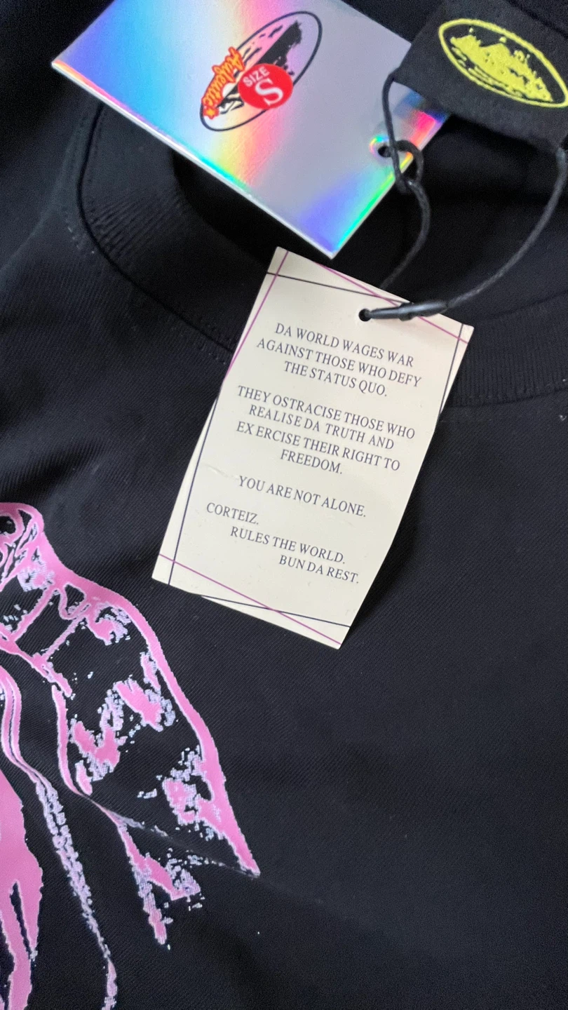 Corteiz Rules The World Black T-Shirt - photo 2