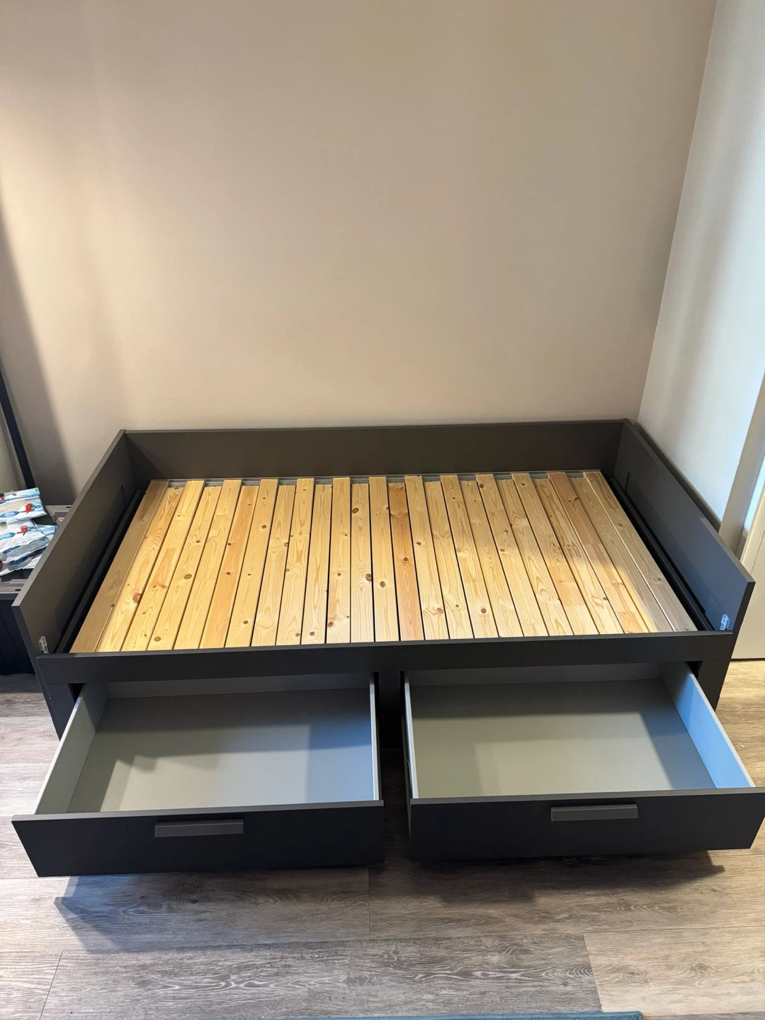 Dark Grey Daybed with Two Storage Drawers - photo 2