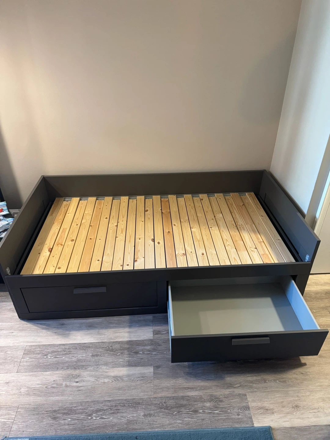 Dark Grey Daybed with Two Storage Drawers - photo 4