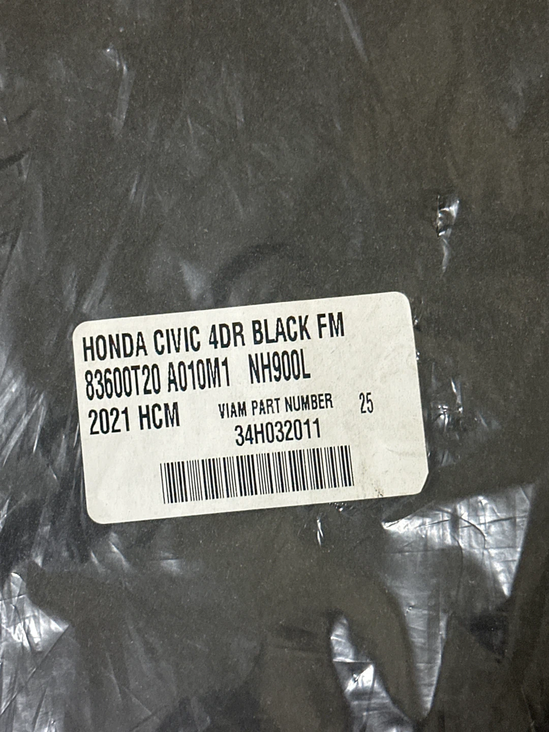 Honda Civic 4DR Black FM Floor Mat