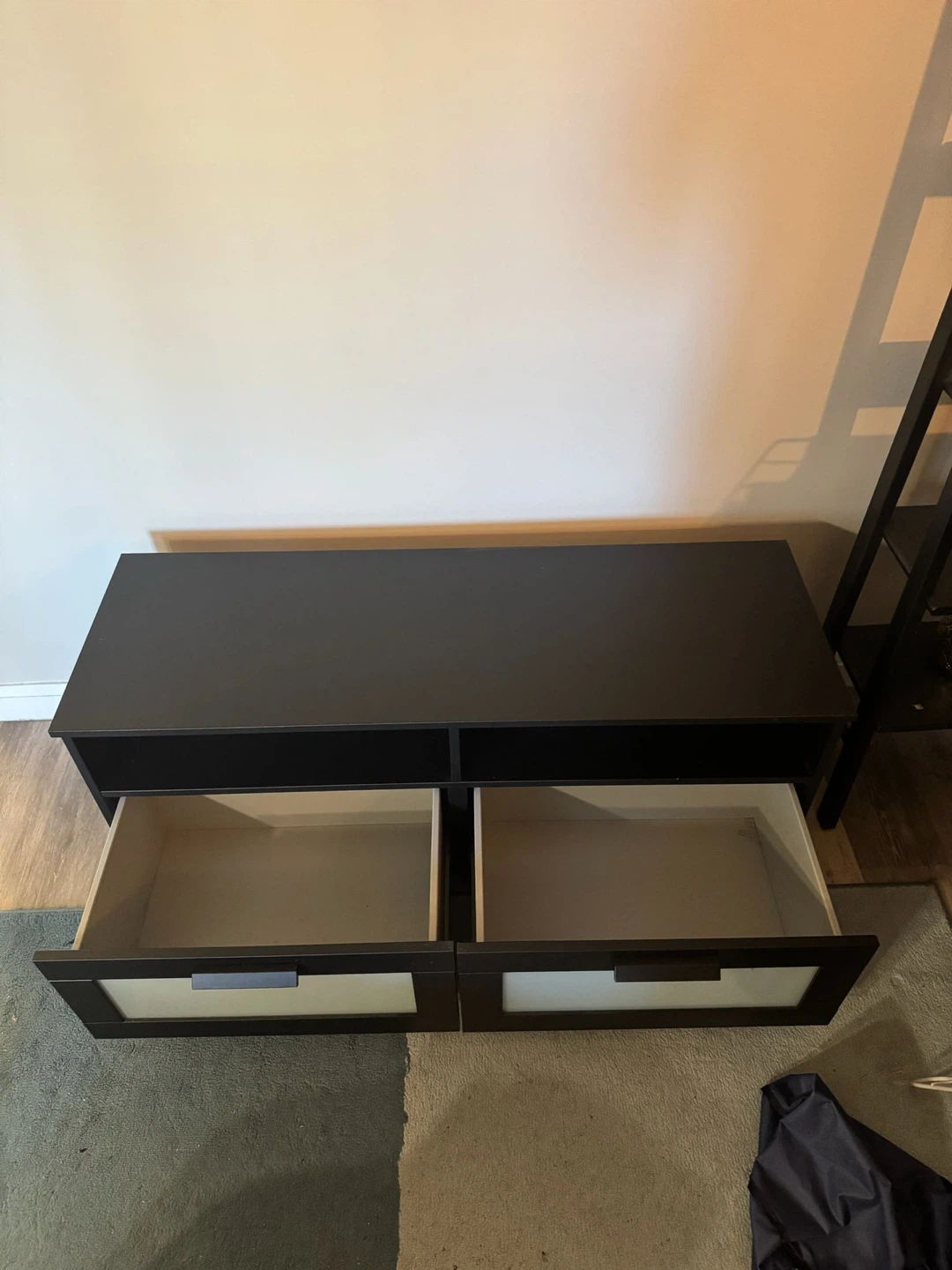 Dark Brown TV Stand with Drawers - photo 4