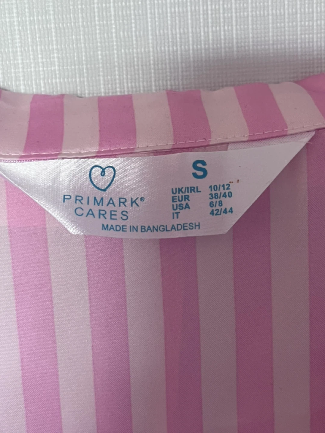 Primark Pink Striped Pajama Set - Size S - photo 4