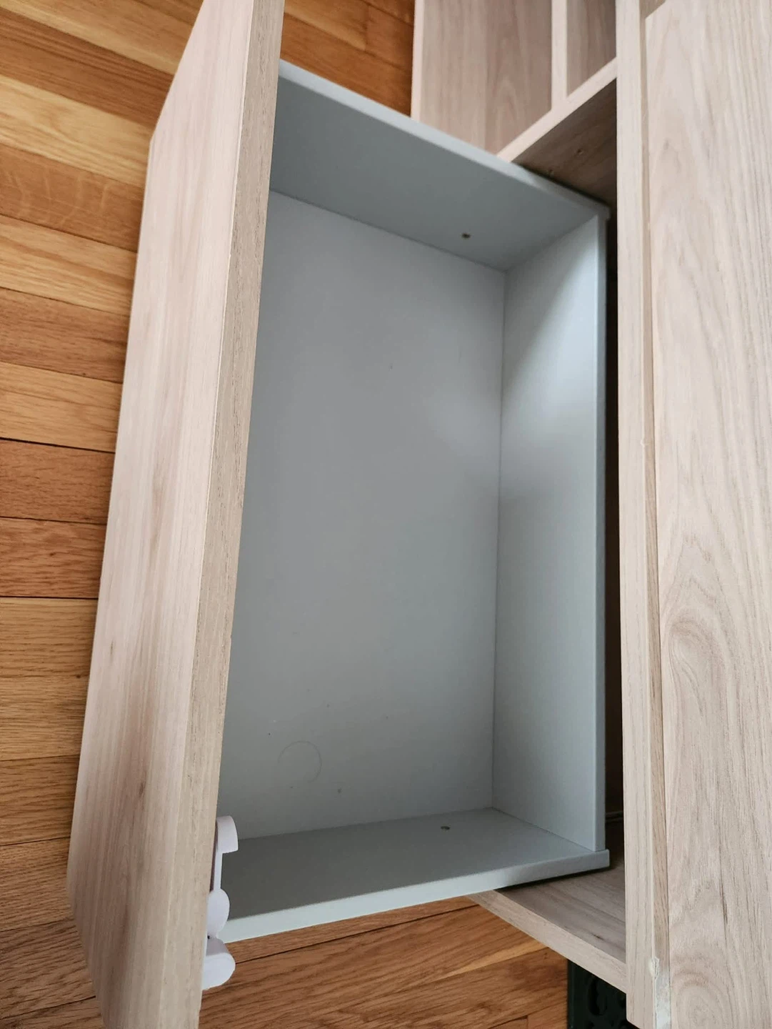 Wooden Media Console / TV Stand with Storage - photo 5
