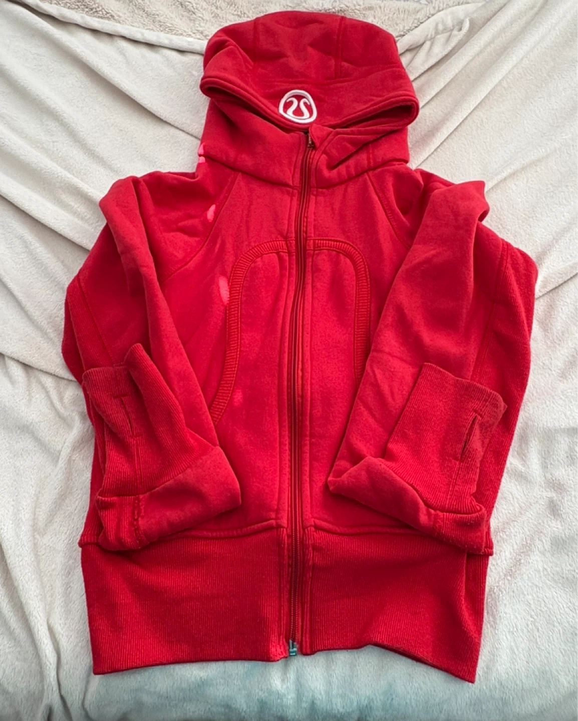 Red Lululemon Zip-Up Hoodie