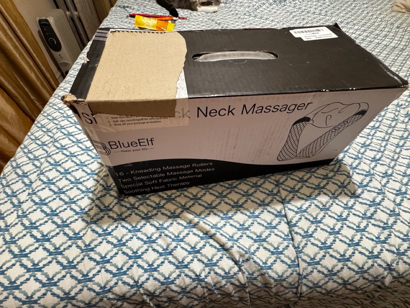 BlueElf Shiatsu Back Neck Massager with Heat ⚽️ - photo 5