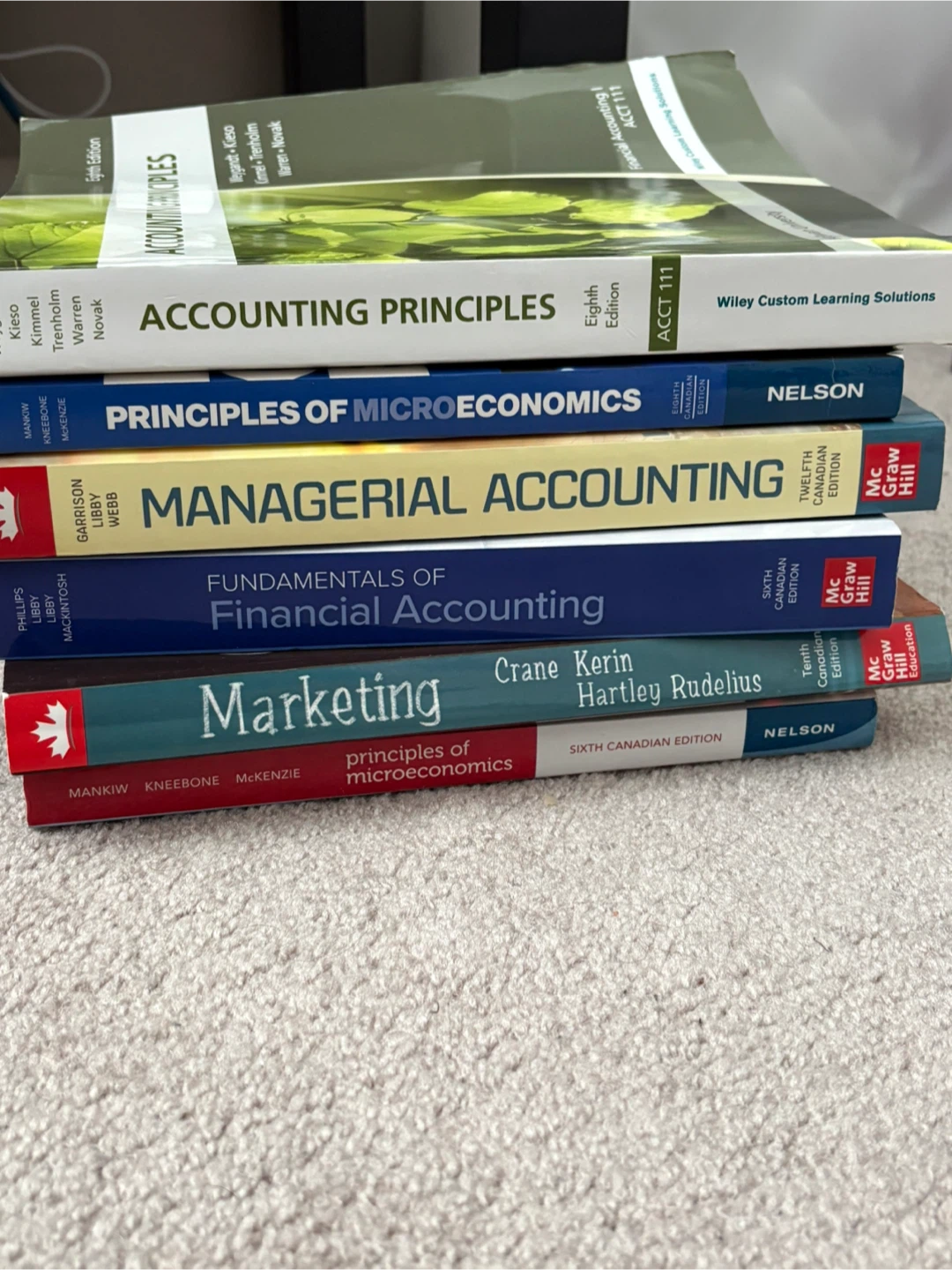 Accounting Marketing and Economics Textbooks