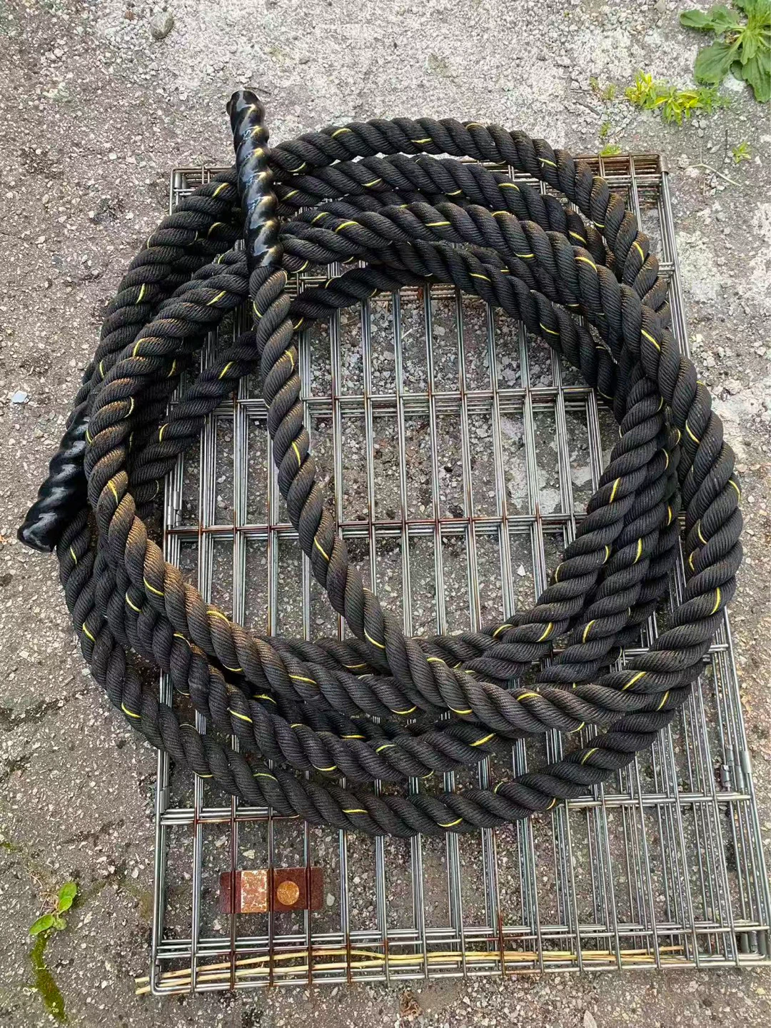 Black Battle Rope with Yellow Accents - photo 3