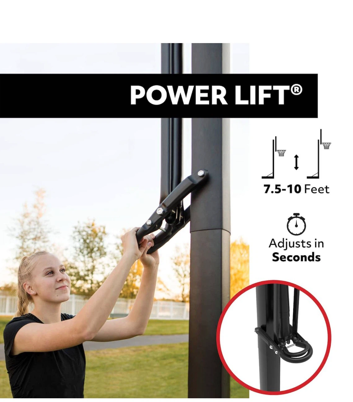 Lifetime Adjustable Height Basketball Hoop - photo 4