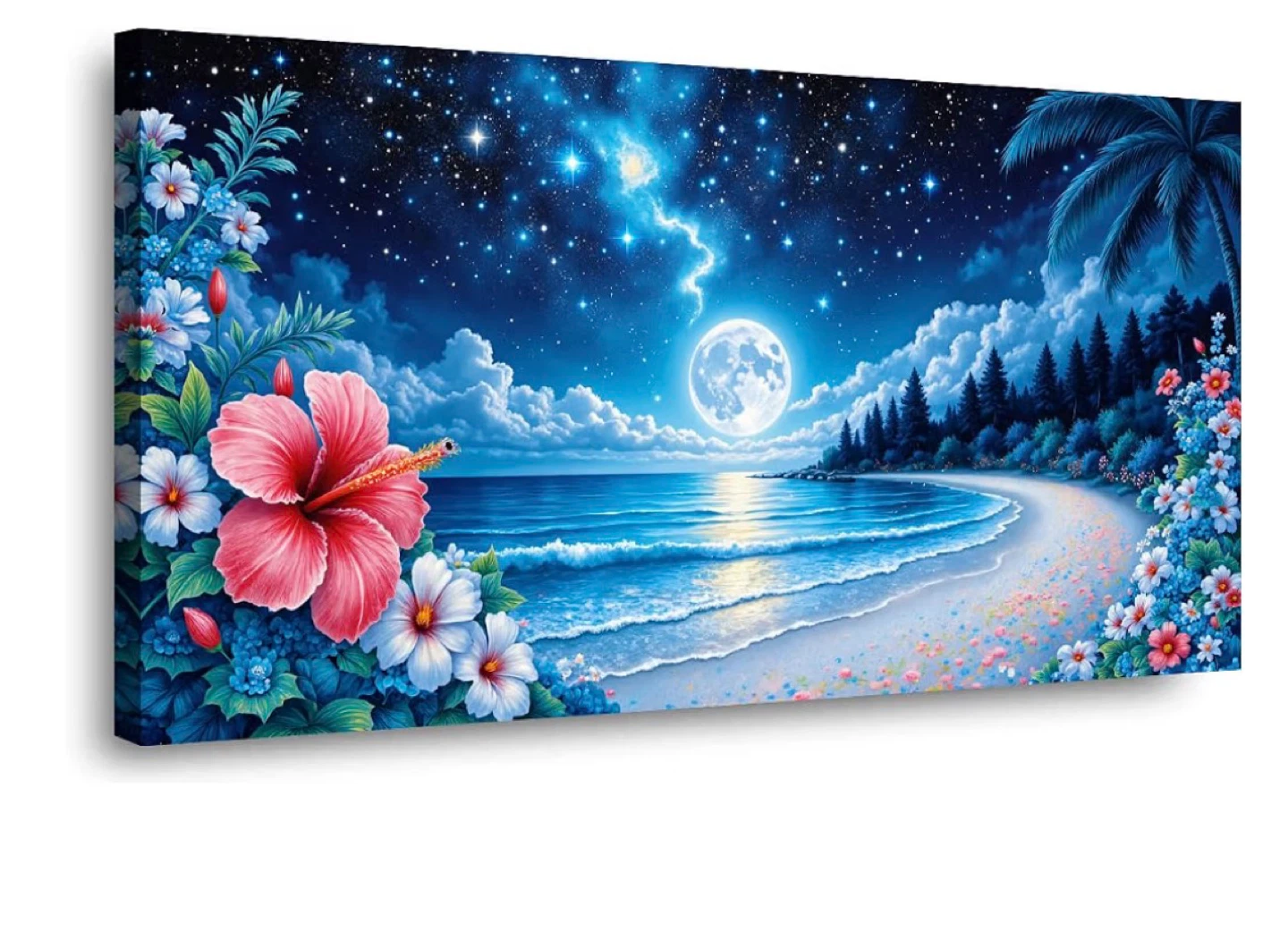 Canvas Wall Art - Beach Night Sky - photo 2