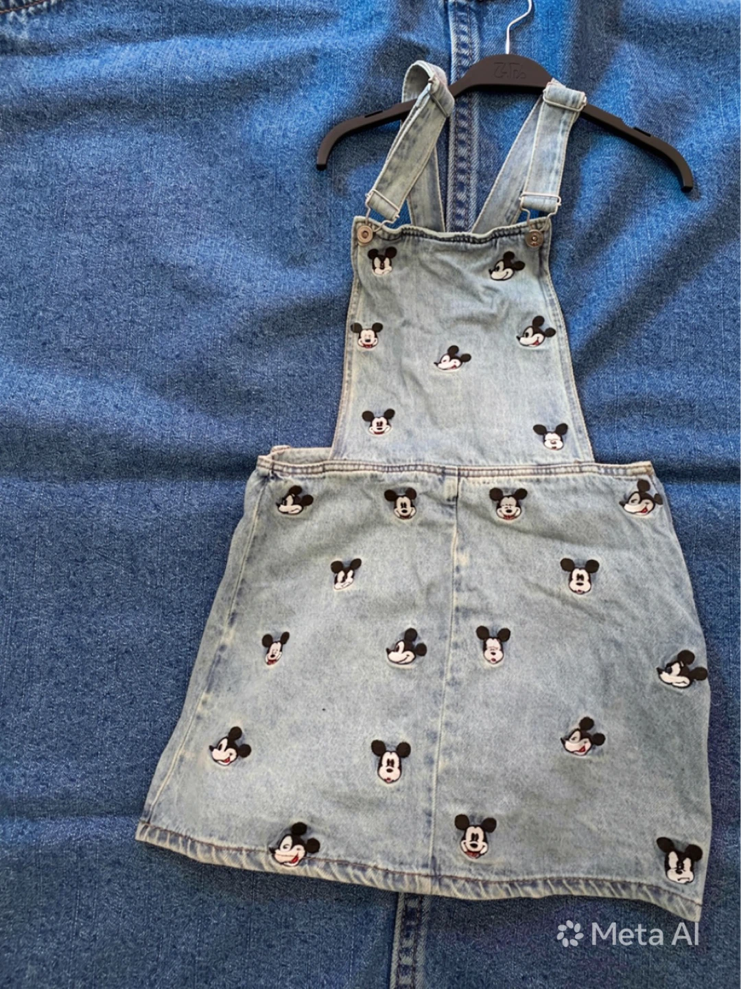 Denim Mickey Mouse Overall Dress