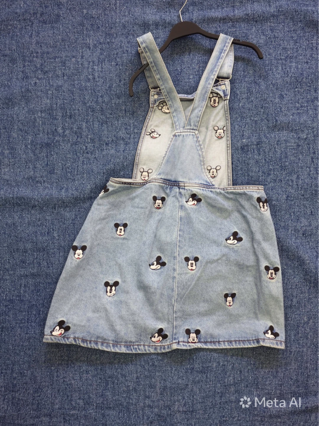 Denim Mickey Mouse Overall Dress - photo 2