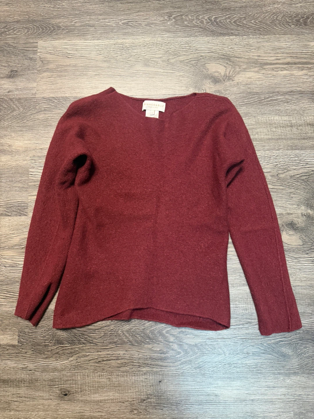 BIANCO & BLU Merino Wool Blend Sweater - Size S