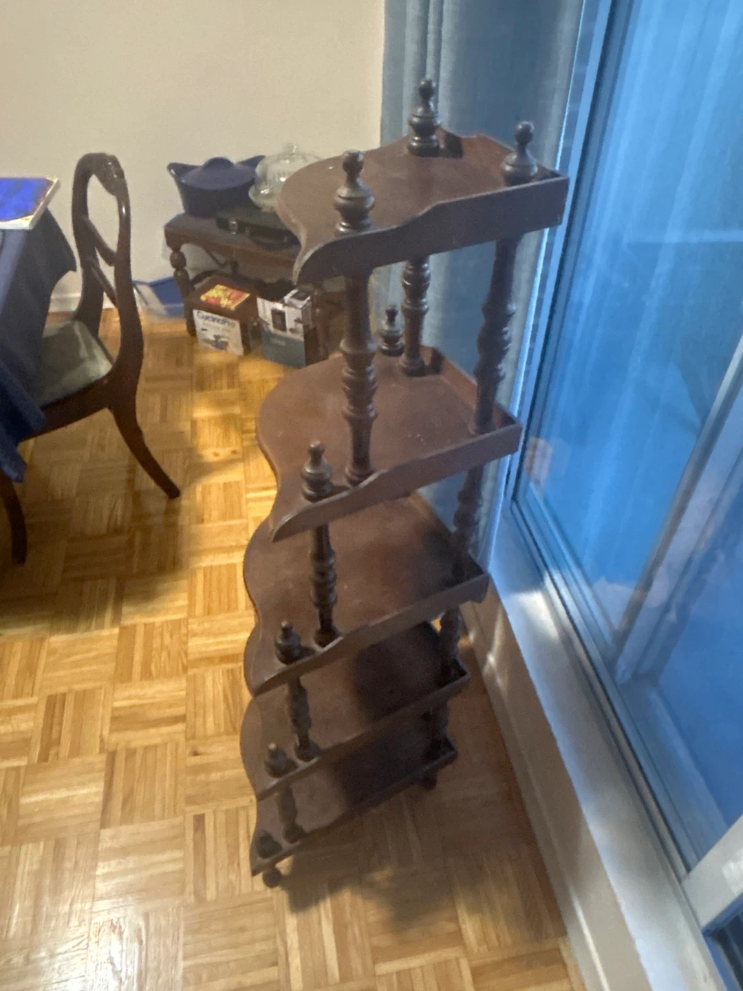 Wooden Corner Shelf Unit - photo 4
