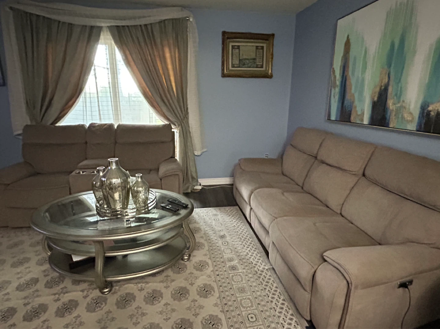 Power Reclining Sofa and Loveseat Set