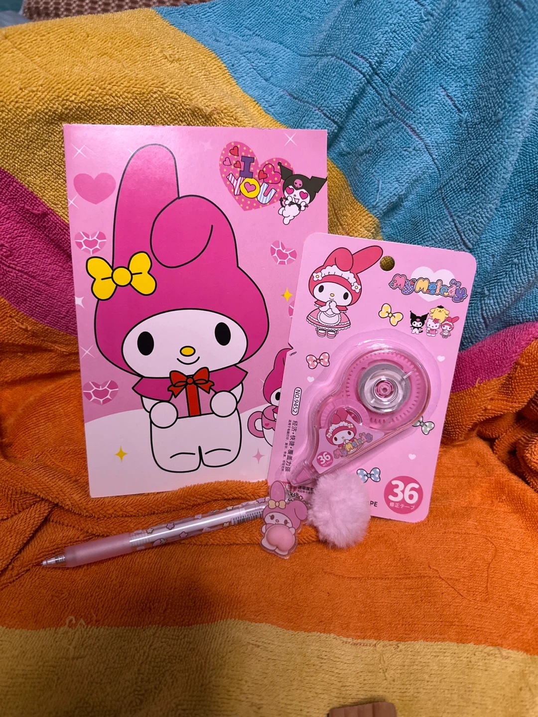 ⚽️ Sanrio My Melody NoteBook, Ball Pen and Correction Tape set