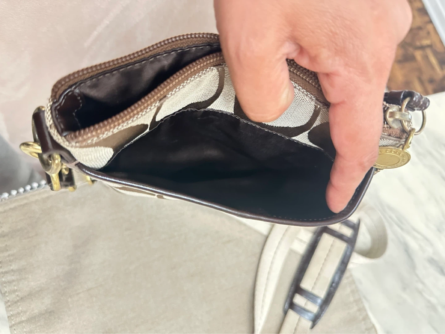 Coach Monogram Crossbody Bag - photo 2