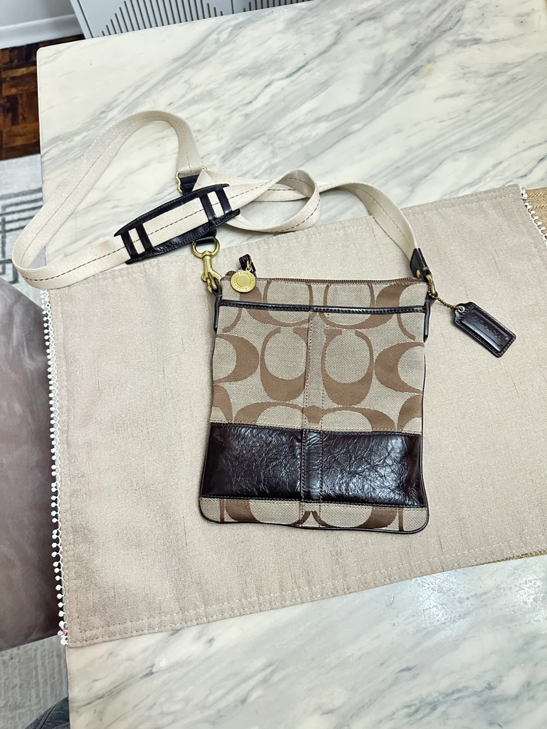 Coach Monogram Crossbody Bag