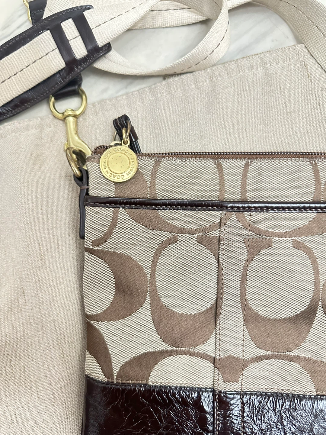 Coach Monogram Crossbody Bag - photo 4