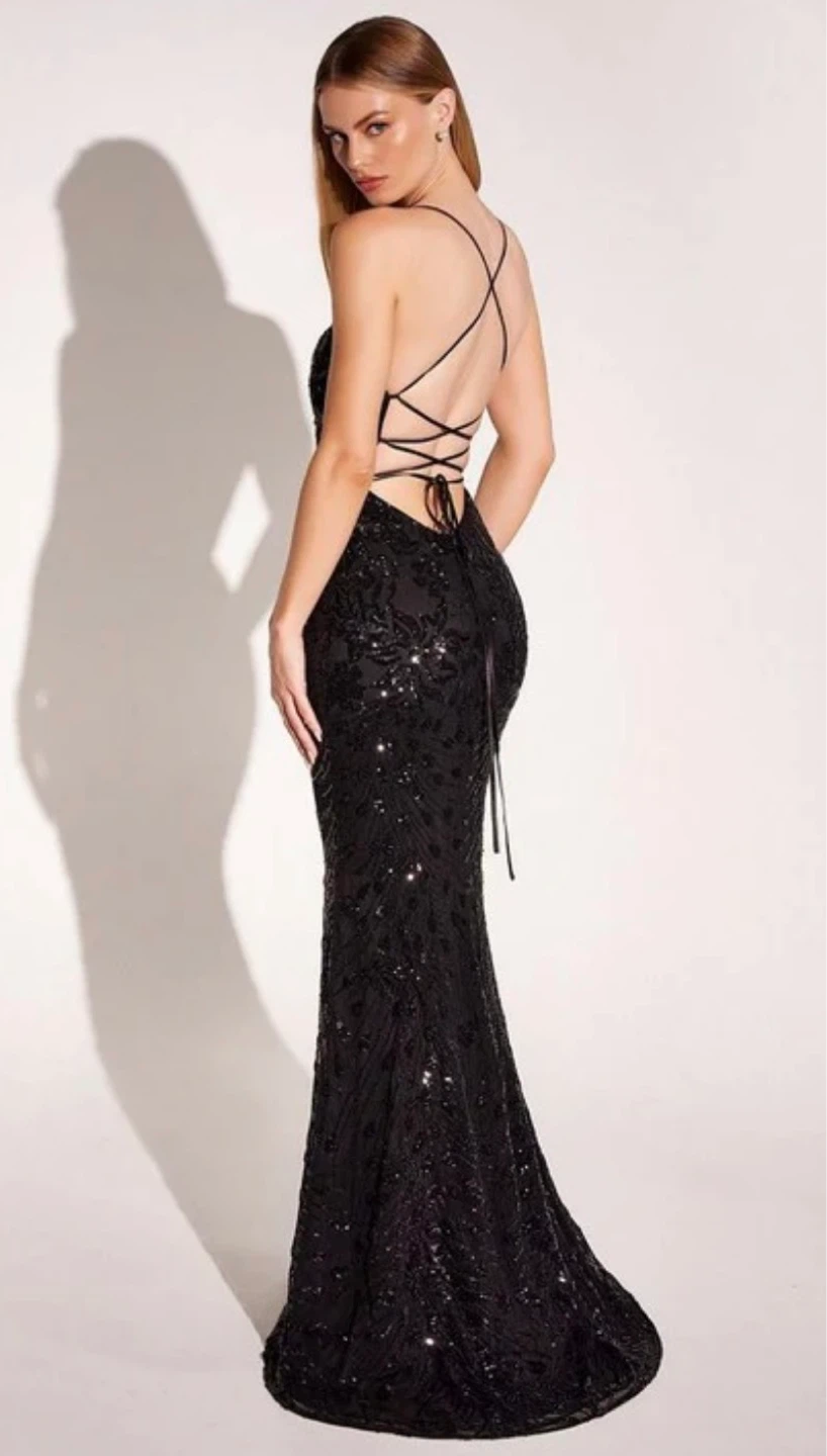 Sparkly Black Gown - The Vallarta - photo 3