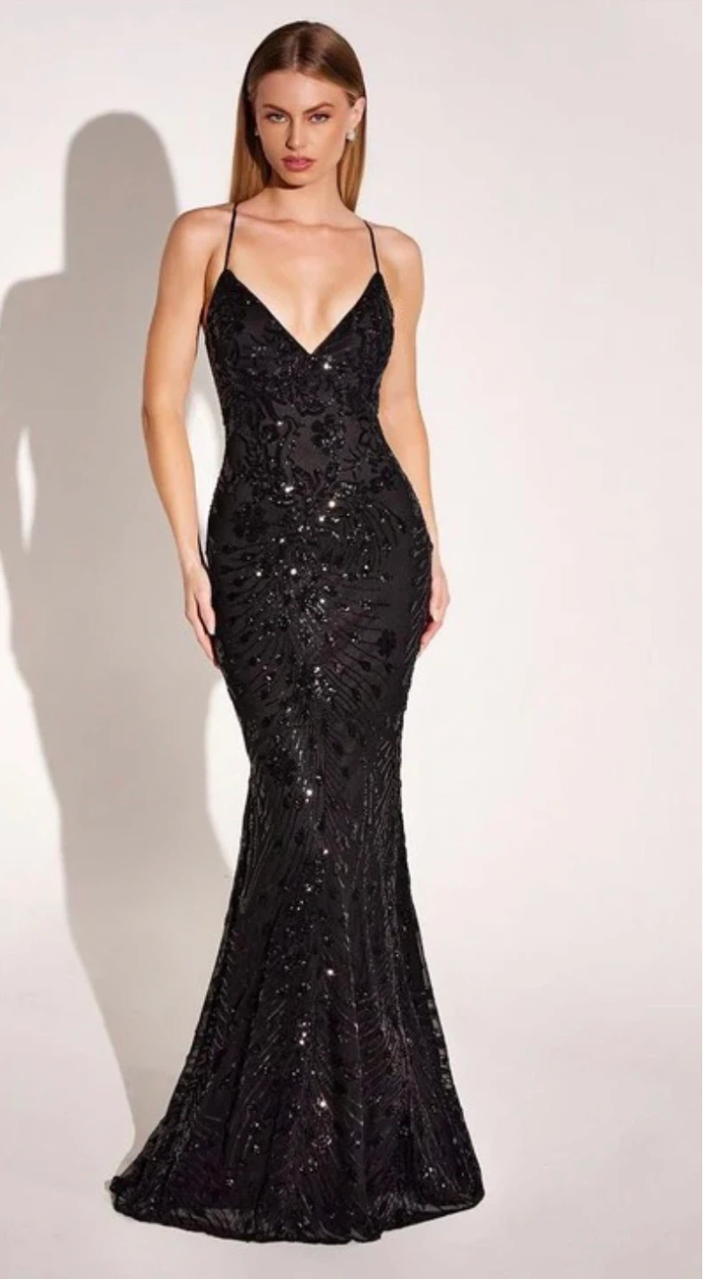 Sparkly Black Gown - The Vallarta - photo 2