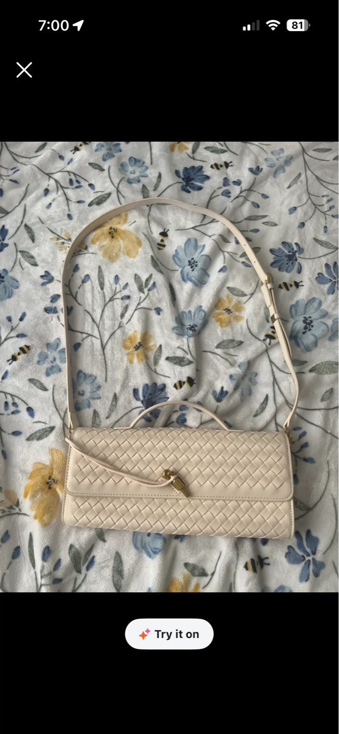 Cream Woven shoulder