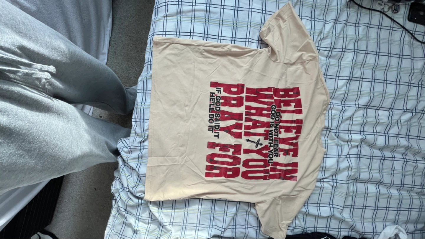 Cream Graphic T-Shirt