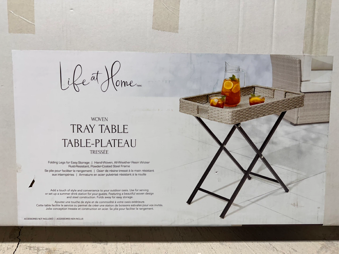 Life at Home Woven Tray Table - photo 2