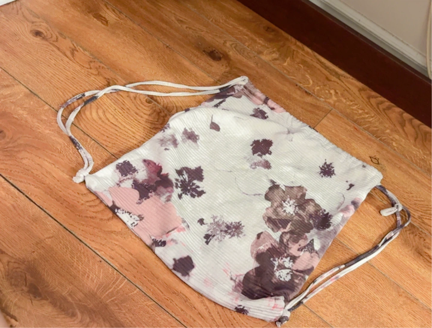 ⚽ Floral Drawstring Bag