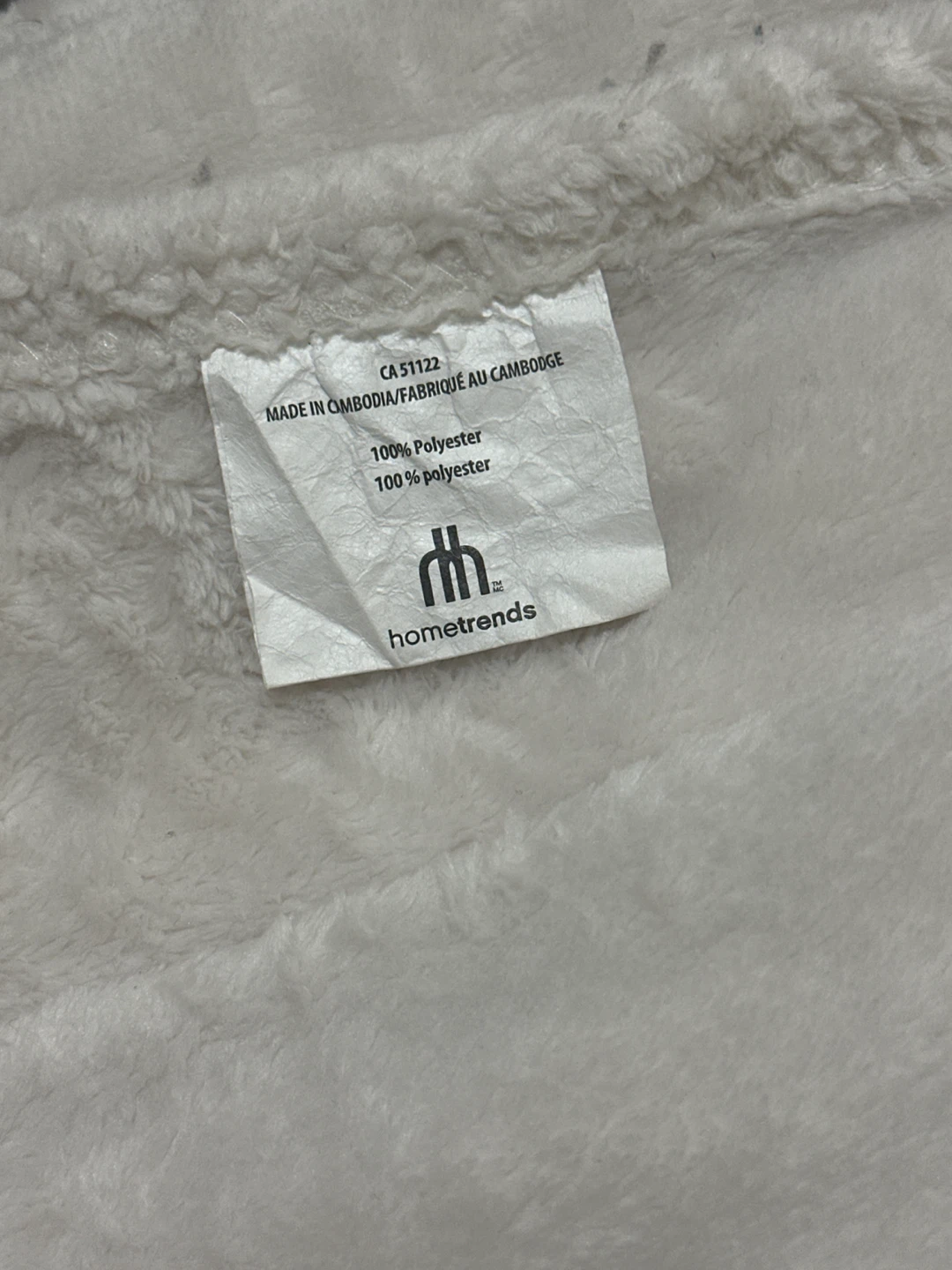 Hometrends Fleece Throw Blanket