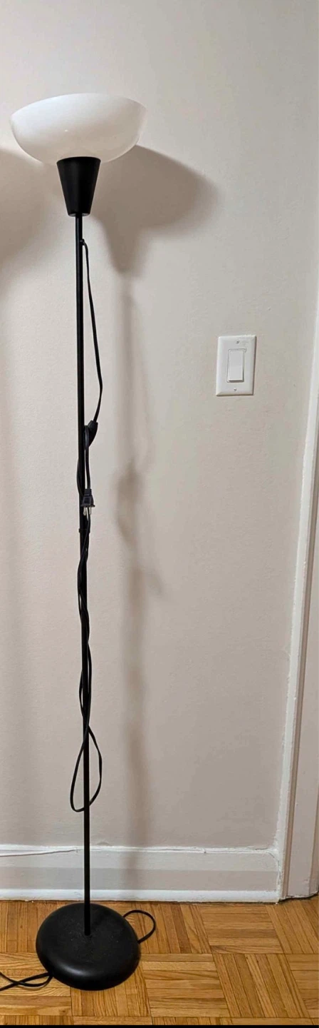 IKEA TÅGARP Floor Uplighter Lamp - Black/White - photo 2