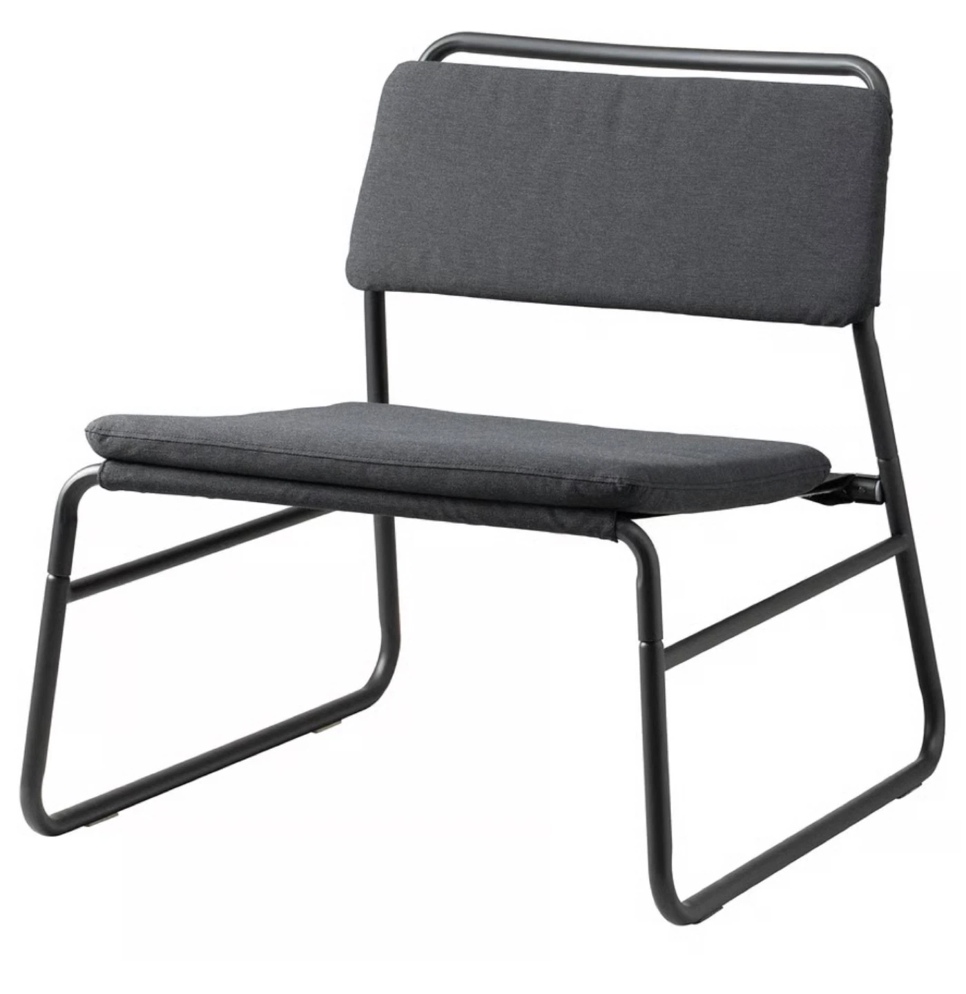 IKEA LINNEBÄCK Chair, Vissle dark gray
