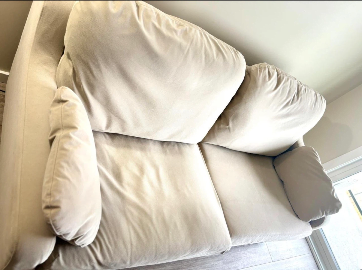 Beige Loveseat Couch