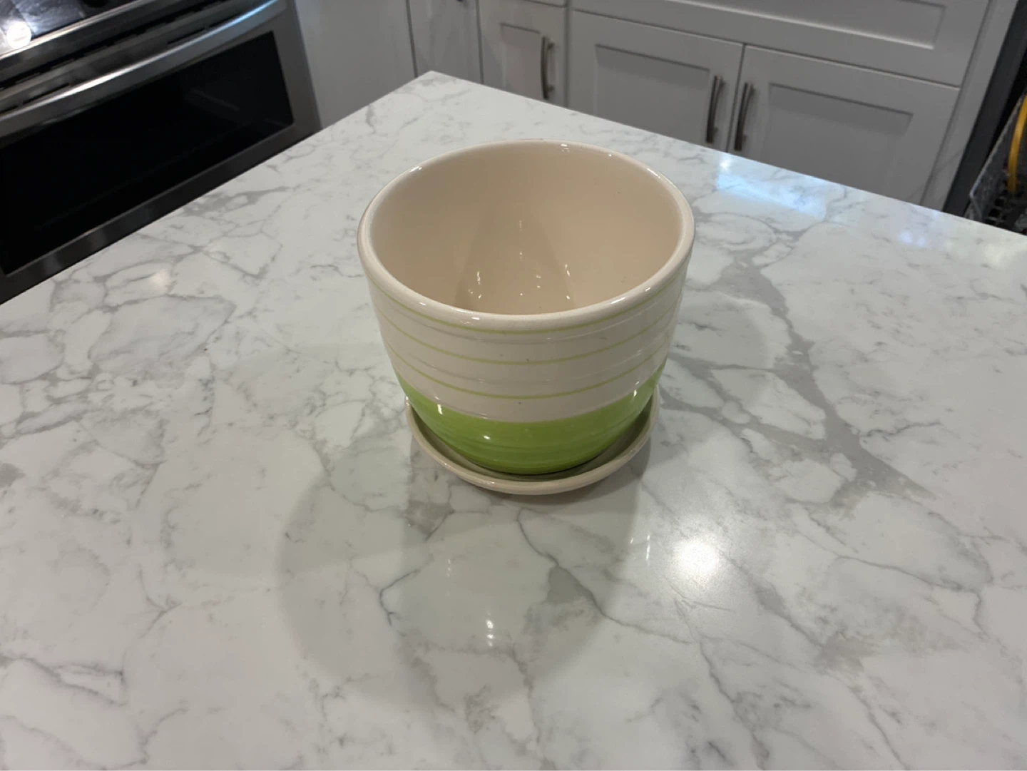Ceramic Planter Pot with Saucer