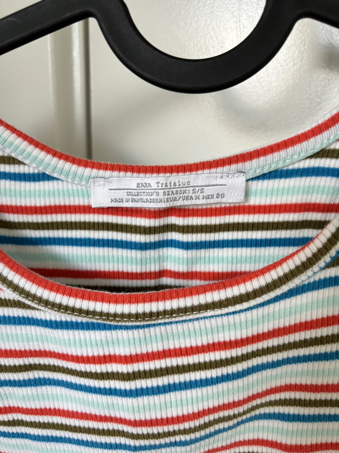 ZARA Ribbed Striped Crop Tank Top - photo 2