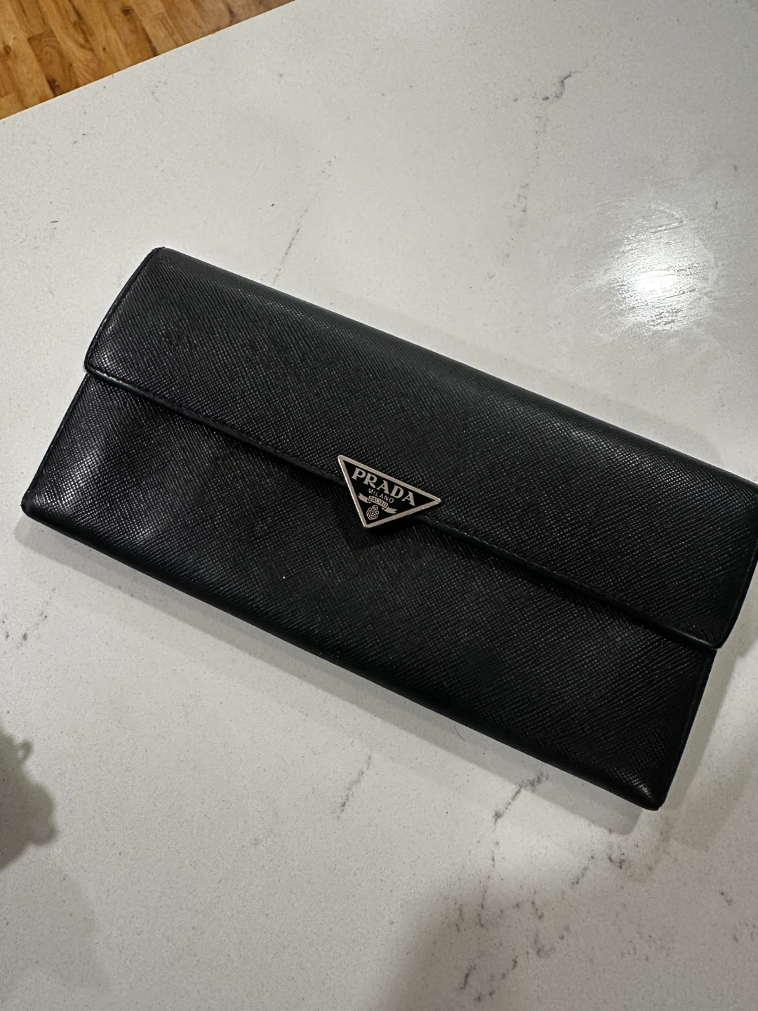 Prada Black Saffiano Leather Wallet