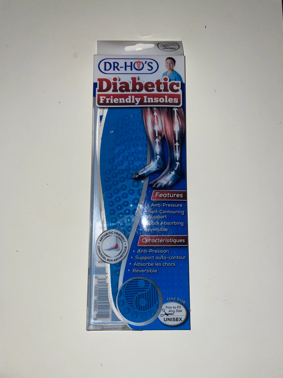 Dr. Ho's Diabetic Friendly Insoles - One Pair