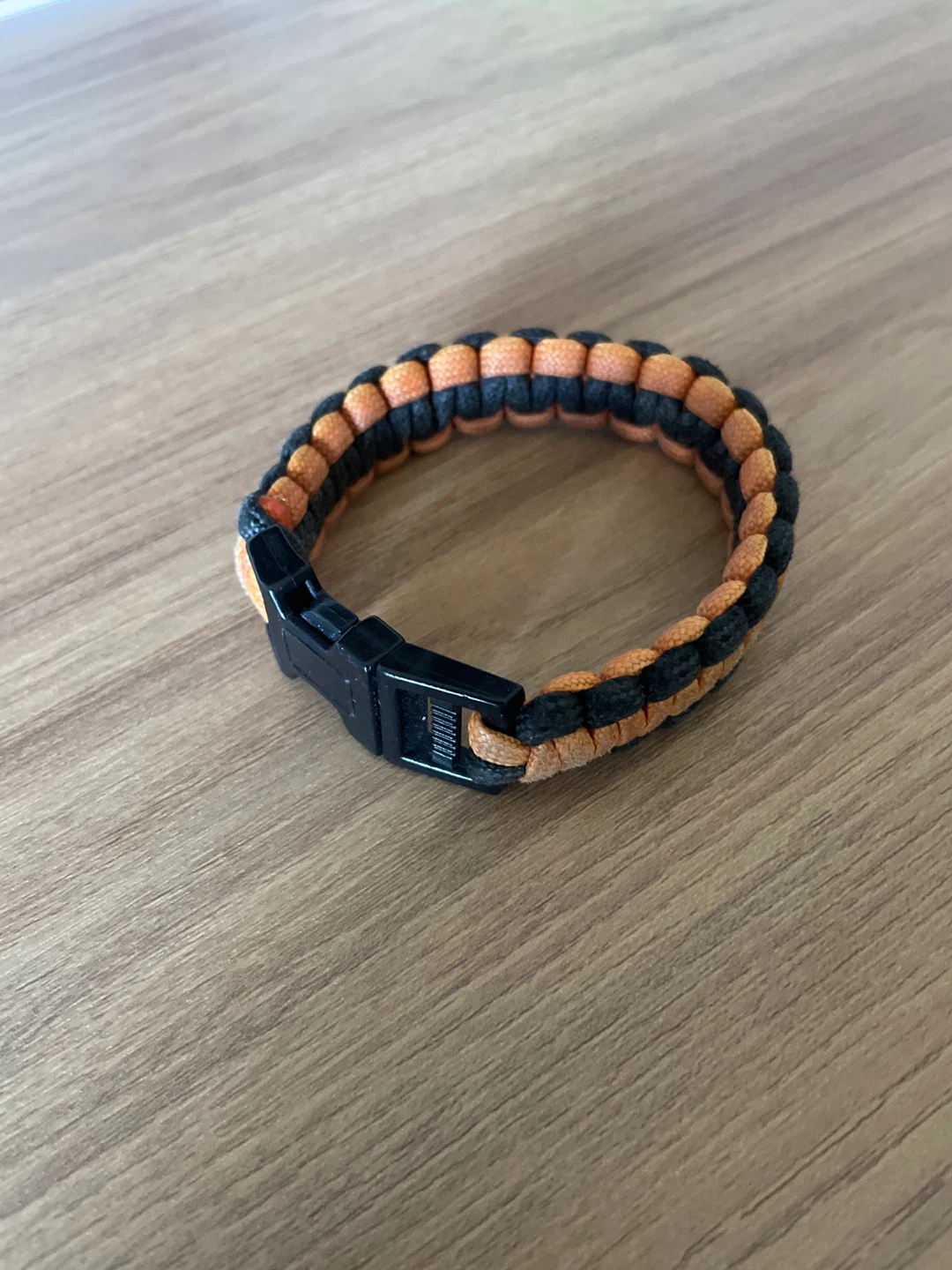 ⚽️Orange and Black Paracord Bracelet
